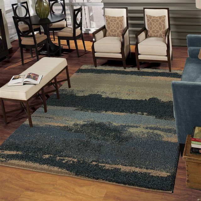 Orian Wild Weave Canyon Steel Blue 7'10"x 10'10"Rug-1