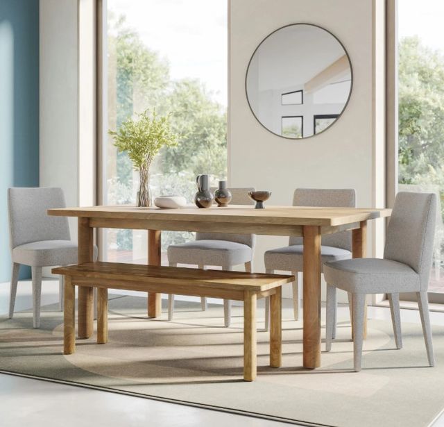 Jofran Inc. Bodhi 6-Piece Golden/Platinum Dining Set-1