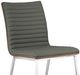 Armen Living Cafe 4-Piece Gray/White Cafe Dining Chair Set-4