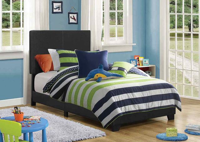 Coaster® Dorian Black Twin Bed-1