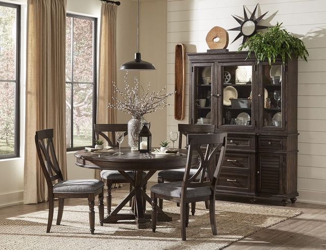 Mazin Furniture Cardano Driftwood Charcoal Side Chair-2