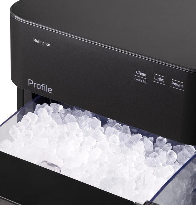 GE Profile™ Opal™2.0 Ultra 13" 38 lb. Carbon Black Ice Maker-2