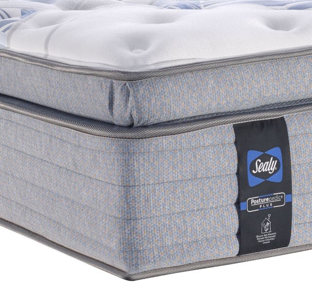Sealy® Posturepedic® Plus Sabine 14" Wrapped Coil Soft Euro Pillow Top Twin Mattress-1