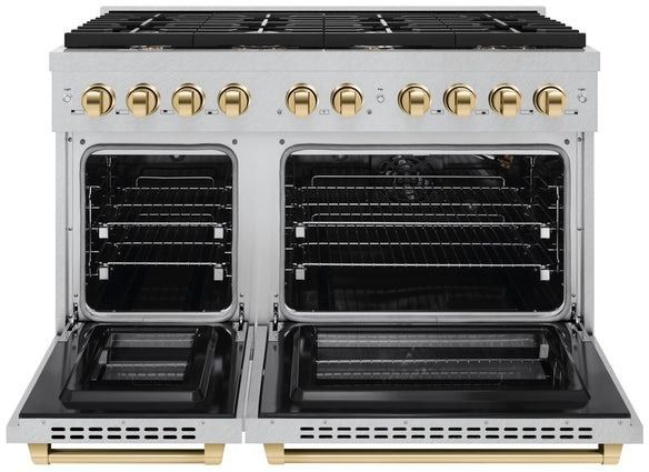 ZLINE Autograph Edition 48" Satin Stainless Steel Pro Style Gas Range-1