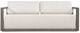 Uttermost® Remsen Oyster/Weathered Gray Fabric/Wooden Outdoor Sofa-3