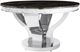 Coaster® Anchorage Brown Marble Round Dining Table with Chrome Base -0