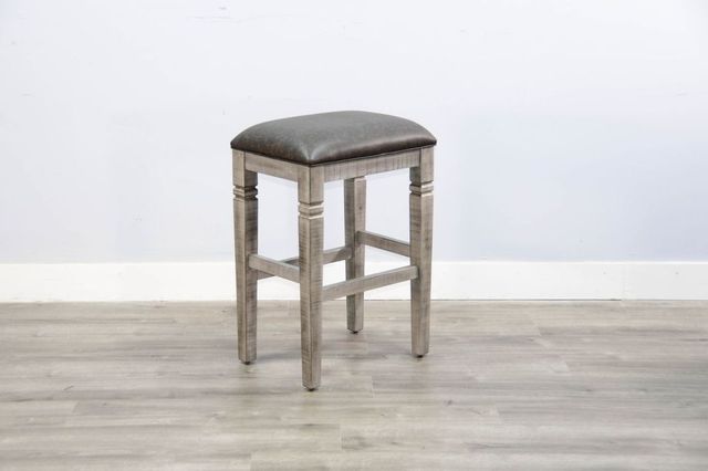 Sunny Designs™ Alpine Gray/Black Bar Stool-1