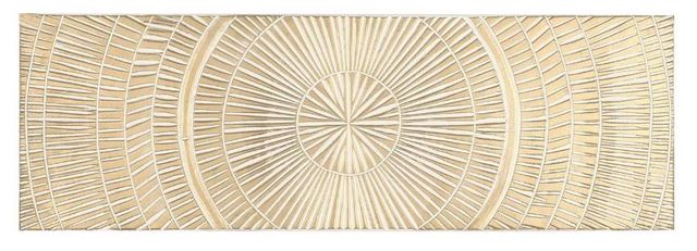 Deco Marche Gold Geometric Handmade Intricately Carved Radial Wall Decor-1