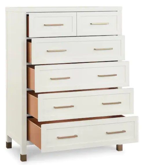 Bassett® Furniture Tidewater Hampton White Tall Chest-2