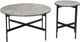 Zuo® Modern Malo 2-piece Gray Coffee Tables with Black Metal Base-1
