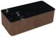 Fairfield® Dimitri Kafe Rectangular Cocktail Table with Black Galaxy Marble Top-4