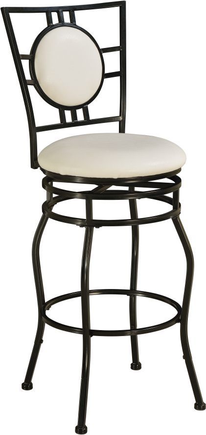 Linon Townsend Cream Adjustable Bar Stool-0
