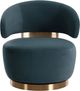 TOV Furniture Austin Dark Teal Swivel Accent Chair-3