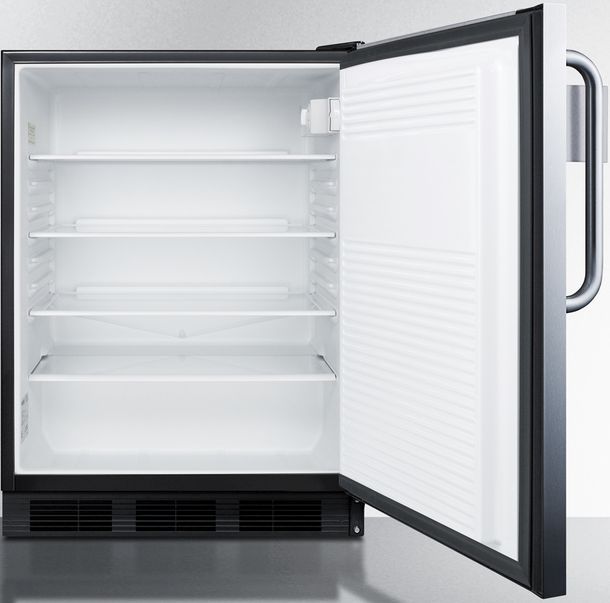 Summit® 5.5 Cu. Ft. Stainless Steel Compact Refrigerator-3
