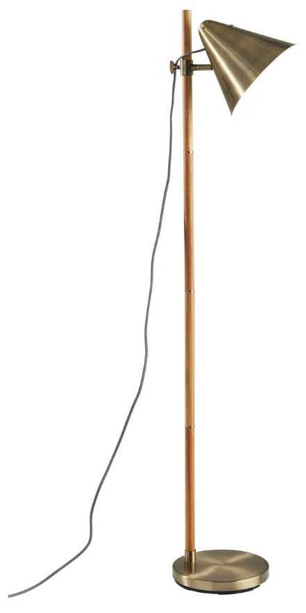 Adesso® Bryn Antique Brass Floor Lamp-0