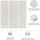 Olliix by Madison Park White Set of 3 White Mandala 3D Embellished Canvas Set-4