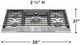 Frigidaire Professional® 36" Stainless Steel Gas Cooktop-1