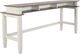Sunny Designs™ Pasadena Buck Skin Console Table with Marble White Base -0
