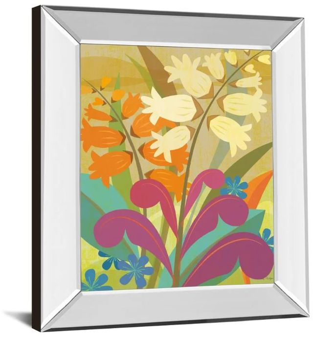 Classy Art Lily of the Valley by Cary Phillips Mirror Framed Wall Art-1