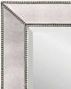 Bassett Mirror Beaded Silver Wall Mirror-1