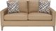 Bernards Elure Caramel Leather Loveseat-1
