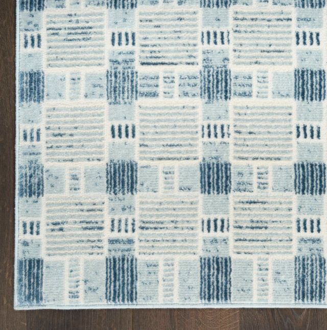 Nourison Home™ Nordic NRC14 Blue 5'x7' Style 2 Area Rug-1