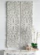 A & B Home Rustic White Floral Vine Panel-3