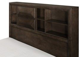 Mazin Furniture Chesky Warm Espresso Queen Bed-3