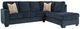 Signature Design by Ashley® Aviemore 2-Piece Ink Right-Arm Facing Sectional and Chaise-0