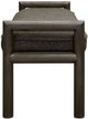 Modus Furniture Dorsey Basalt Gray/Pumpernickel Upholstered Bench-3
