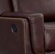 Elements International Panther Neono Brown Manual Reclining Sofa-1