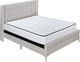 Monarch Specialties Inc. Beige Linen Queen Bed-0