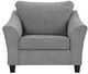 Benchcraft® Mathonia Smoke Chair and a Half-1