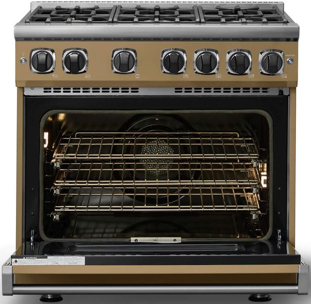 Viking® 7 Series 36" Golden Hour Pro Style Liquid Propane Gas Range-1