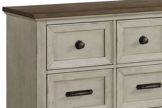 Elements International Farmington Medium Brown/Washed Stone Dresser-1