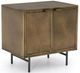 Four Hands Sunburst Aged Brass Cabinet Nightstand-0