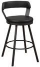 Homelegance® Appert Black/Dark Gray Swivel Pub Height Chair-0