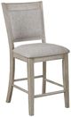 Crown Mark Fulton Beige/Gray Counter Height Chair-0