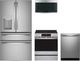 GE Profile™ 4 Piece Stainless Steel Induction Kitchen Package-0