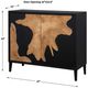 Uttermost® Andrei Black Teak Root 2-Door Cabinet-2