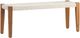 Crestview Collection Bengal Manor Light-Brown/White Bench-0