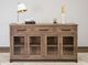 International Furniture Direct Natural Parota Brown Console-1