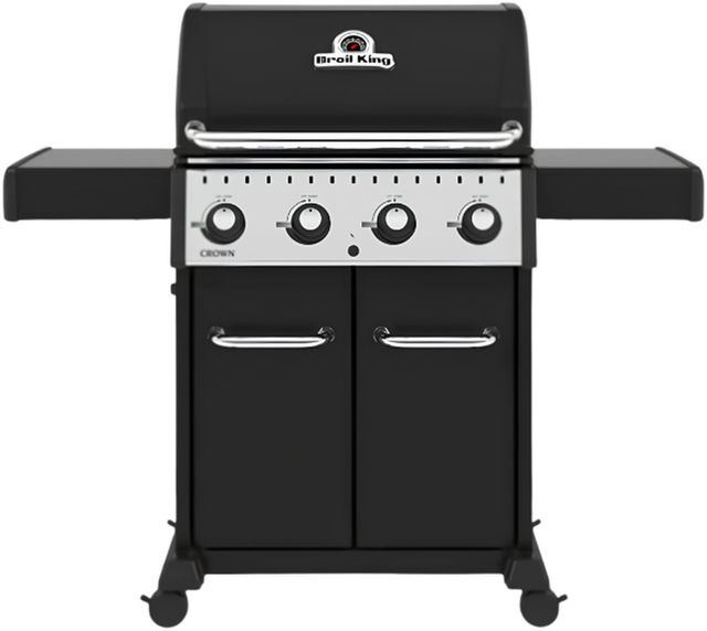 Broil King® Crown™ 420 4-Burner Black Freestanding Liquid Propane Grill-0