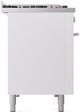 Ilve® Professional Plus II 48" Custom RAL Color Pro Style Dual Fuel Range-3
