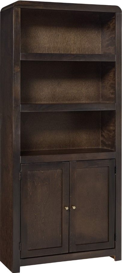 aspenhome® Taylor Espresso 74" Bookcase with 2 Doors