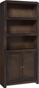 aspenhome® Taylor Espresso 74" Bookcase with 2 Doors-0