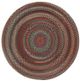 Capel Rugs Americana Black 36" Round Throw Rug-0