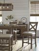 Signature Design by Ashley® Moriville Grayish Brown Counter Height Dining Table-5