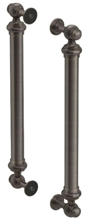 KOHLER® Artifacts® Oil-Rubbed Bronze 16" Back-To-Back Shower Door Handles-0