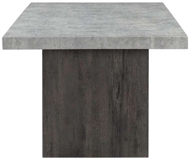 Global Furniture USA D2410 Gray Dining Table with Dark Brown Base-2